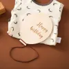 Shirts Baby Balloon Milestone Number Monthly Memorial Month Card Newborn Baby Wooden Engraved Age Photography Accessories Birthing Gift