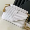 Ontwerper Handtassen Zakken Echte lederen handtas ketting sloten messenger tas luxe portemonnee crossbody schouder dames dame messenger winkelen body body portemonnee