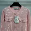 Trend 2024 Spring/Summer Pink Sparkling Top