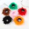 Charm Bracelets Real Ostrich Feather Cuffs Women Wrist Sleeve Bangle Cuff Hair Accessories Anklet Bracelet Wristband