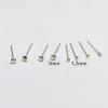 Jewelry 925 Sterling Silver Nose Studs Ring Tiny 1.2mm 2mm AB crystal Nose Piercing Bone nariz Piercing nez jewelry 36pcs