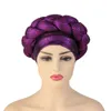 Femmes couches coiffures africaines noués têtes couverture de cheveux couverture de couverture turban musulman islamique Hijab têtes enveloppe Bonnet Hat India Head Accessory 240410