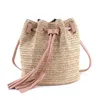 Sacs à bandoulières -2 PCS Messer Sac dames tissus Summer plage de plage Crossbody Femme sac à main Pink White