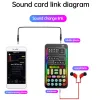 Microfoons Nieuwe I9 Multifunctionele handheld Voice Changer Portable Voice Disguiser Mini Sound Card met 8 geluidseffecten geluidsveranderingen