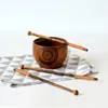 Coffee Scoops 1pc Style de style japonais Thé lait miel Honey Stick Stick Creative Log Fileing Long Handle Spoon