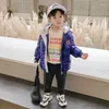 Down Coat's Children's Clothing Boy's Quild Botton Korean Tide Winter 2024 Western Style Dzieci Wersja długiego ciepła