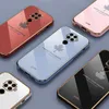 Mobiltelefonfodral Obs9 Luxury Maple Leaf Lanyard Plating Case On For Redmi Note 9 Pro Max 9s 9Pro 8Pro 8 8T 7 9A 9C NFC Square Cover 10C D240424