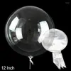 Décoration de fête 10pcs 10-24 pouces transparent bobo bulle bulle claire gonflable Air hélium globos anniversaire de mariage baby shower