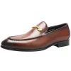 Modes de haute qualité Chaussures hommes Robe de mariée Mode bordeaux noirs chaussures à main le luxe de luxe authentique chaussures en cuir homme original