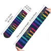 Chaussettes pour hommes Impression LGBT Gay Pride Flag for Women Men Stretch Automne Hiver LGBTQ Crew lesbien