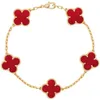 Midrange charm and brilliant jewelry High Lucky Clover Bracelet Shell Light Luxury Simple Versatile Style with the vanley