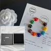 Diseñadores Nuevos coloridos Pulsera de cuentas Color chapado en oro Preservador de modernas brazalete de alumno de moda