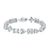 Brins 2023 Nouveau bracelet en argent sterling S925 Bracelet en forme de diamant complet et bracelet cadeau d'engagement généreux