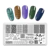 Konst BeautyBigBang Geometric Line Nail Art Stamping Plate Diy Stamping Bildplatta Textur Nagelkonstmallar Manikyr stencilverktyg