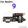 Cables Original USB Charge Board Port Connector Mic Dock Charging Flex Cable For Xiaomi Redmi Note 9 9A 9C 9T 4G 5G Pro