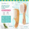 Brosses Brosse et peigne de cheveux pour bébé pour massage nouveau-né douche de baignoire Custom Logo Peigne pour les cheveux mini pinceau bébé brosse à cheveux en bois pour gamin