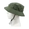 BERETS CAMOUFLAGE BOONIEMEN HAT TACTICAL BUCKET HATS MULTICAM PANAMA CAP釣りハイキングサン保護