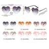 Lunettes de soleil Fashion Heart Face Femmes Lunettes de soleil Brand Designer Beautiful Sun Sun Sunes Femme Vintage Rose Ladies Shades 240423