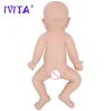 Bebekler Ivita WB1528 43cm 2508G% 100 Tam Vücut Silikon Yeniden doğmuş bebek bebek gerçekçi yumuşak bebek oyuncakları çocuklar için bebekler hediye
