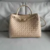 tas high definition klein ontwerp metalen touw gesp gew gewogen tote een draagbare grote capaciteit groentemandbroodje dames