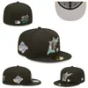 Designer Men's Fashion Basketball Team Classic Fitted Couleur Péx Flat Ferme Fermed Caps Baseball Sports Fited Hats en taille 7 - Taille 8 Équipe de basket-ball Snapback H16