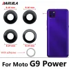 Filtry 100pcs/działka, oryginalne dla Motorola Moto G8 G9 Plus Play Power Camera Szklany obiektyw Oll Tył Kamera szklana z kleju