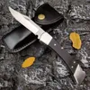 BK110 OUTDOOOR EDC SURVIAL HUNTING D2 BLADE POCKET COUTEIL TACTIQUE CAMPING PLACKING Couteau avec couvercle en cuir