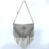 TOTES Europejski i amerykański nit rivet fringe fringe messel torebka kobiety hobo ramię w torbie crossbody torebka bolsa feminina