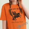 T-shirt läger halvblod long ö ljud roliga häst kvinnor t skjortor orange färg unisex halloween grafisk tshirt college par tshirt