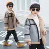 Jackets Boy Winter Fleece Thickness Kids Coats Children Outerwear Autumn 9BBT021