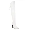 Boots Sgesvier Taille 46 Sexy Over the Knee Femmes High Heels Long Ladies Cuisine Hiver Slim Poirée Toe Female Chaussures