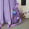 Torby szkolne 4 szt. Zestawy Purple Kolor Plecak dla dzieci Kawaii Dambag dla nastolatków Mochila Mochila