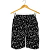 Men's Shorts Fashion Music Note Pattern Beach For Men 3d Printed Swimming Trunks Streetwear Summer Vacation Loose Surf Board