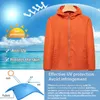 Men's Jackets NUONEKO 7XL Outdoor Sports jacket Womens hiking quick drying windproof sun proof and rainproof jacketL2404