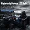 Voitures 4 roues motrices RC avec des lumières LED 2.4g radio télécommande CARS BUGGY CONTRÔLE OFFROD TRUCKS TOYS BOYS POUR LES ENFANTS 1:16 50 km / h