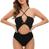 Frauen Badebekleidung Womens Badeanzug Badeanzug Front Ruched Bikini 2024 Frauen Maillot de Bain Femme