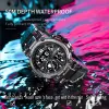 Dealers Smael Sports Watch Men Anity Watch Digital Quartz 8093 Мужчины смотрят на водонепроницаемые 50 млн. Алочные часы армии мужски.