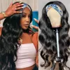 Hoofdband Wig Human Hair Body Wave 180% Dichtheid Remy Pruiken voor zwarte vrouwen Braziliaanse glueuze 240408