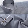 Herrklänningskjortor 8xl 7xl Summer Casual Cotton Långärmad skjortor/Male Slim Fit Spring Lapel Business Shirt Topps Mänkläder