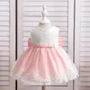 Fille robe bébé 1er anniversaire baptême robe blanche grand arc princesse née le baptême du nourrisson po