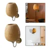 Wall Lamp Rattan Bamboo Sconce Light Fixture Vintage Boho Rustic Lighting For Hallway Porch Fireplace Bedroom Indoor