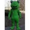 2024 Mascotte di rana per adulti Costume Fun Outfit Abito di compleanno Abito da abbigliamento da esterno Halloween Abito da esterno