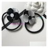 Party Favor Classic Camellia Hair Tie Fashion Accessories Collection Artikel Akryl Rope Gift With Paper Card Drop Delivery Home Garden Oti9T