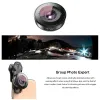 Lens Apexel Universal Clip 195 -graders Super Fish Eye Camera Fisheye Lens för Apple iPhone Samsung Xiaomi Huawei Mobiltelefonlinser