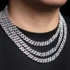 6 mm pojedynczy rząd VVS Diamentowy łańcuch S925 Srebrny Gra Moissanite Cuban Link Naszyjniki Bracelety Kobiet Man Man Fine Jewelry
