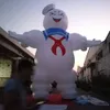 12MH (40 stóp) z dmuchawą nadmuchiwaną resztą puph Marshmallow Man (Ghostbusters) z banerem reklamowym na 2 ręce do dekoracji Halloween