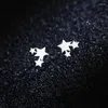 Orecchini per borchie 2024 EST Glaxy Star Cluster 925 Sterling Sterling Tre stelle all'ingrosso Sterling-Silver-Jewelry Bottom Reghi