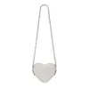 Nueva serie de cadena de cadena de corazón de la piel de cordero blanco Cagoleheart Mini White Lambskin