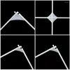 Party Decoration 4/9 Grids White Square Modeling Plastic Balloon Wall Art Birthday Wedding Decor Stage Background Accessories