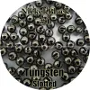 Tillbehör Nickel Black #1, 100 Tungsten Pärlor, slitsade, fluebindning, fiske